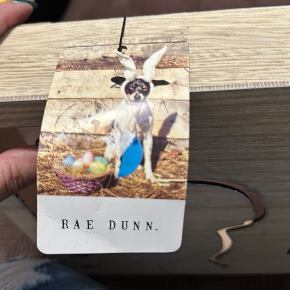 Rae Dunn Happy Easter Bunny Silhouette Wall Decor NWT - Picture 5 of 5